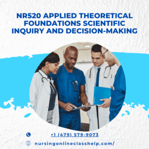 NR520 Applied Theoretical Foundations Scientific Inquiry and Decision-Making