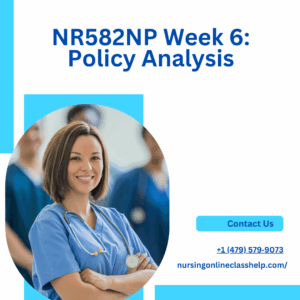 NR582NP Week 6: Policy Analysis