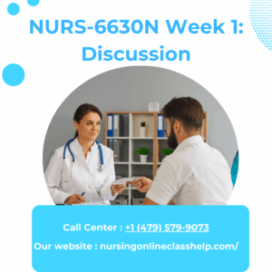 NURS-6630N Week 1 Discussion