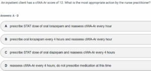 nr547 week 8 final exam sample question 2